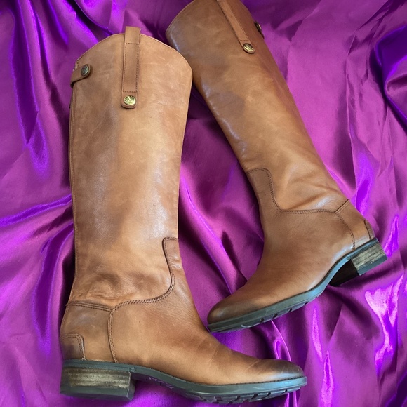 Sam Edelman Penny Leather Riding Boots - Picture 1 of 9